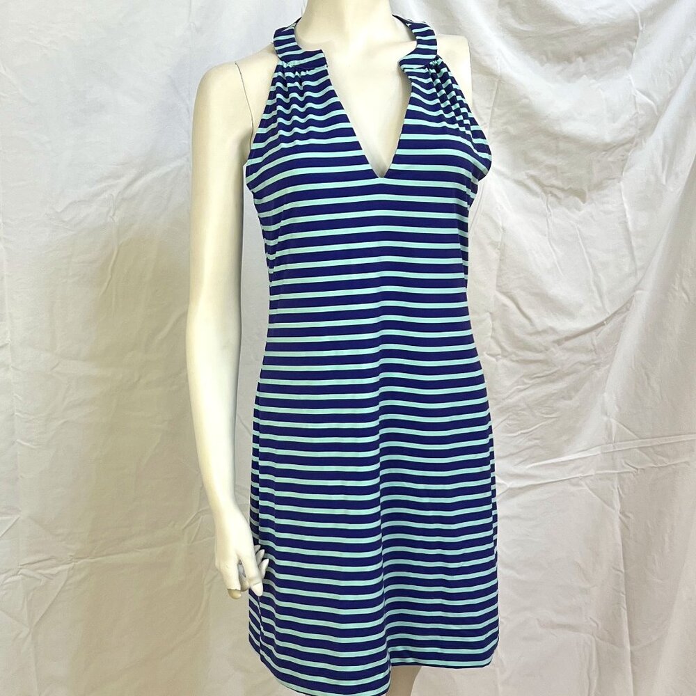 Ellie Kai Royal Blue and Mint Green Kim Mini Sleeveless Dress Size 6